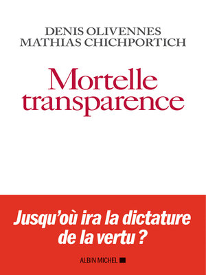 cover image of Mortelle Transparence